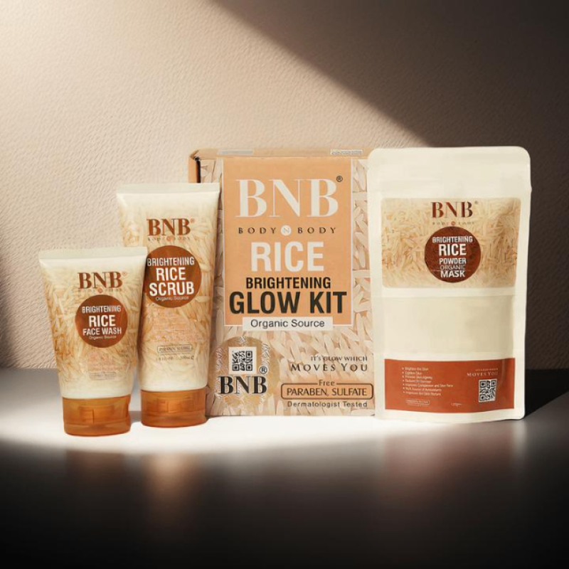 Bnb Brightening Rice Extract Bright & Glow Kit