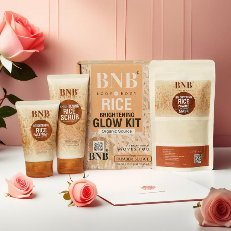 Bnb Brightening Rice Extract Bright & Glow Kit