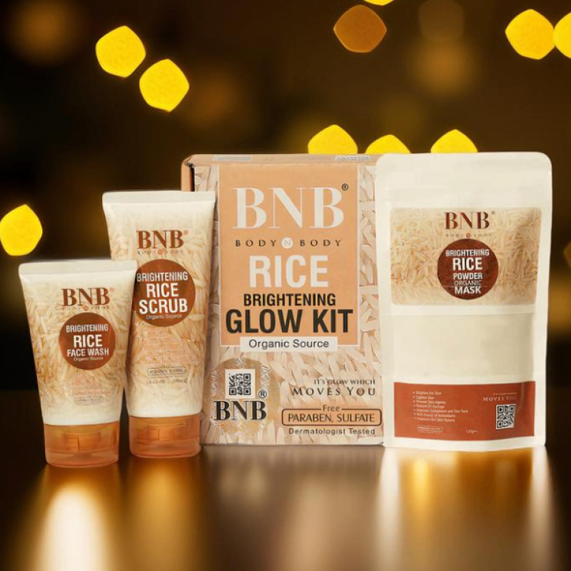 Bnb Brightening Rice Extract Bright & Glow Kit