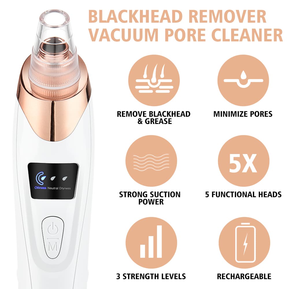 Blackhead Remover Vacuum Acne Cloval Facial Deep Cleansing