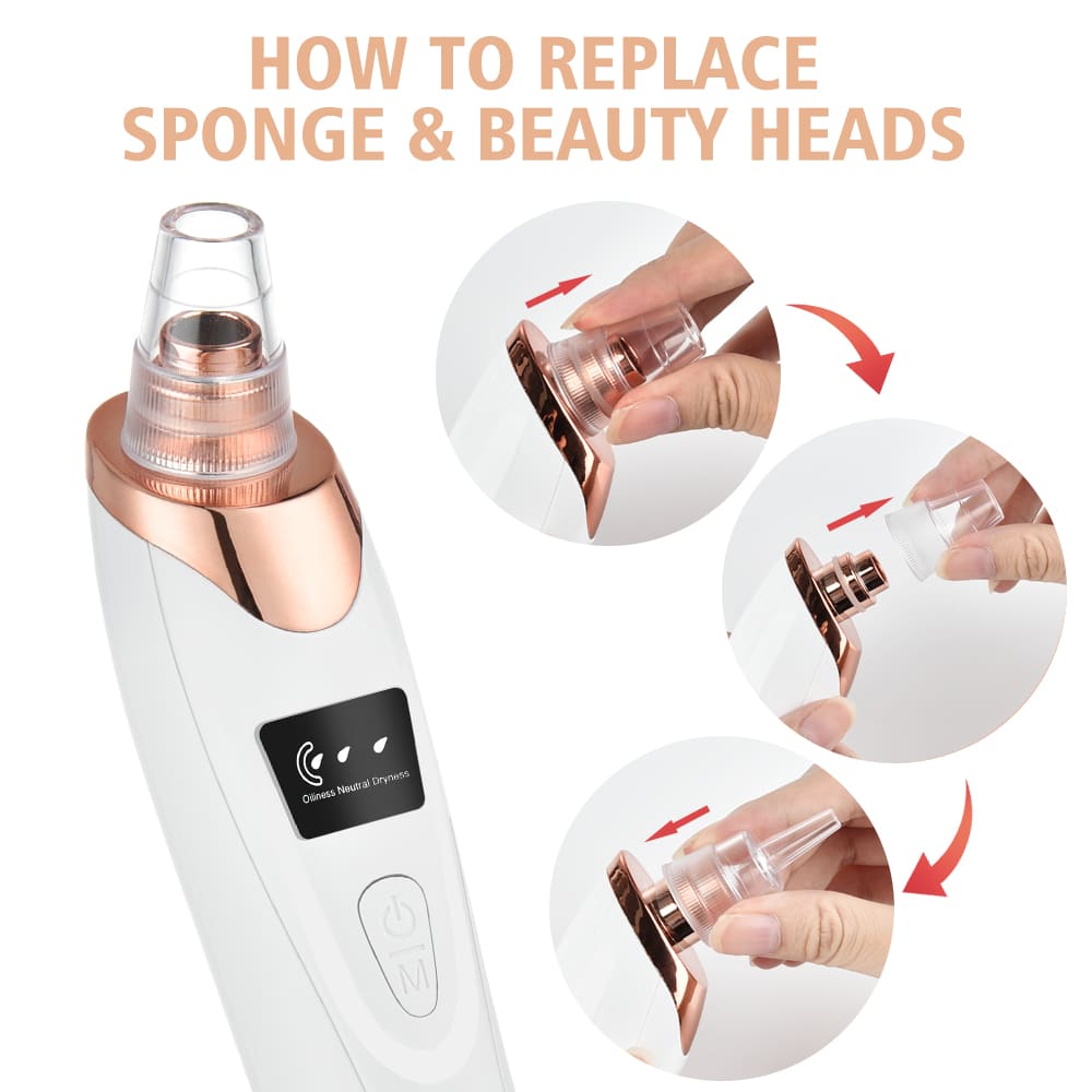 Blackhead Remover Vacuum Acne Cloval Facial Deep Cleansing